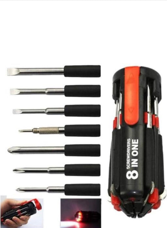 8 IN ONE multi screwdriver torch